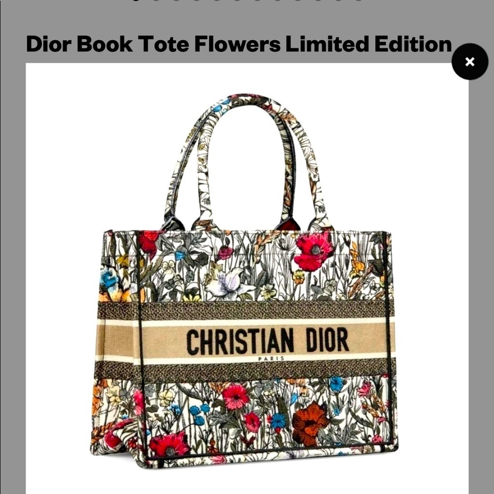 RARE Floral Limited Edition Book Tote Large